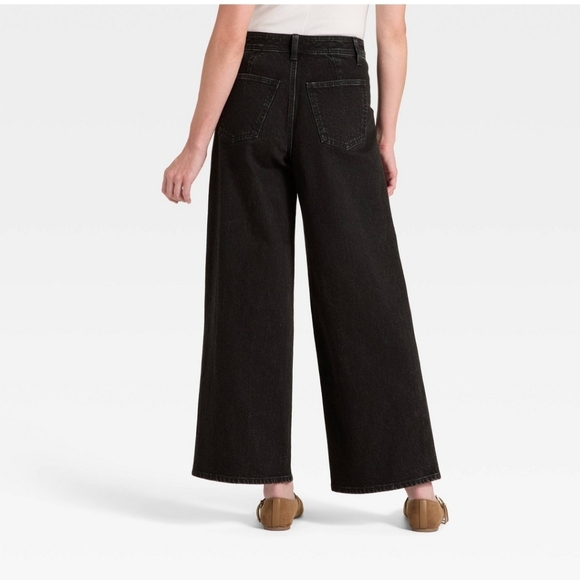Universal Thread Black Wide Leg Jeans - Picture 3 of 10
